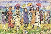Maurice Prendergast Sunny Day at the Beach oil on canvas